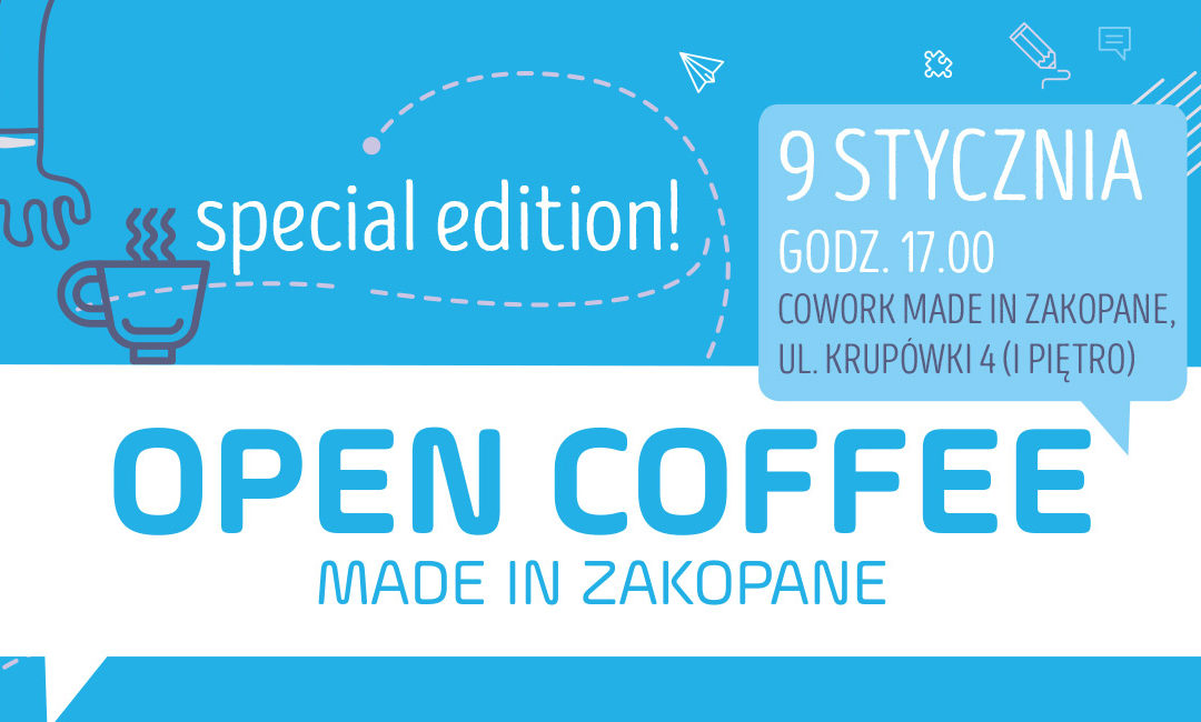 9 stycznia Open Coffee edycja specjalna
