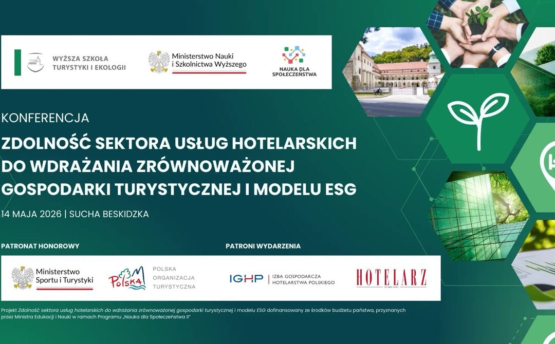 Konferencja o ESG w hotelarstwie. WSTiE zaprasza do Suchej Beskidzkiej